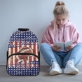 thumbnail image 2 of Yuyamidu Rugby School Backpack for Boys Girls 6-8 American Flag Kids Backpacks 4th Grade Elementary Middle School Backpacks 17 Inch Book Bags, 2 of 7