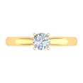 thumbnail image 3 of 1/2 Carat 4-Prong Set Diamond Solitaire Engagement Ring in 14K Yellow Gold (Ring Size 9.75), 3 of 5