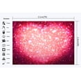thumbnail image 2 of ABPHOTO Polyester 7x5ft Valentine's Day Backdrop Red Sweet Hearts Bokeh Glitter Sequins Blurry Romantic Wallpaper Wedding Photography Background Girls Lover Party Photo Studio Props, 2 of 3