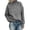 Grey, variant on Only Moment Blue Oversized Sweaters for Women High Neck 2026 Fashion, Soft Comfy Basic Pullover Shirts, Classic Loose Fit, Daily Casual, Teacher Outfits, Winter Layering Clothes 2XL