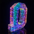 thumbnail image 4 of AYktou Christmas Decorations,Ornament Storage Box,Colorful Letters LED Lights Valentine's Day Halloween Christmas Birthday Dress Up Decoration Gift Party Decoration 26 Capital Letters Ornament, 4 of 6