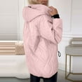 thumbnail image 3 of FNFHFY Womens Plus Size Jacket Lightweight Quilted Jackets Zip Up Hooded Padded Coat Thermal Drawstring Fall Winter Coats with Pockets, 3 of 7