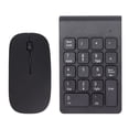 thumbnail image 1 of Combo de teclado numérico Inalámbrico y ratón ASHATA recargable negro, 1 of 1