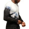 thumbnail image 3 of X RAY JEANS Mens Tie Dye Crewneck Sweater, Black/Blue/White, 2XL, 3 of 6