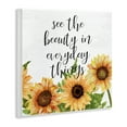 thumbnail image 3 of Stupell Industries Beauty in Everything Sunflowers Quotes and Sayings Painting Unframed Art Print Wall Art, 12 x 12, 3 of 7