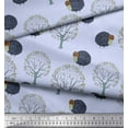 thumbnail image 2 of Soimoi Cotton Jersey Fabric Tree & Sheep Animal Decor Fabric Printed Yard 58 Inch Wide, 2 of 3
