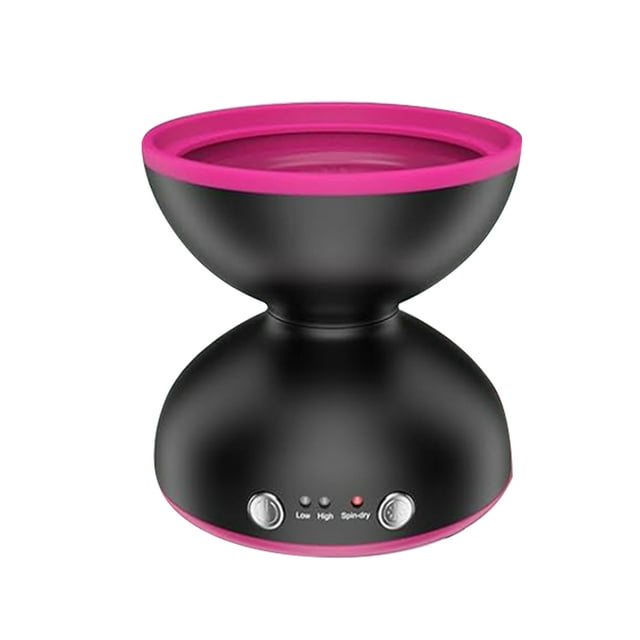 Mini USB-Powered Electric Makeup Brush Cleaner with Silicone Bristles, 2-Speed Adjustable Rotation, Quick Spin-Dry Function, Portable Compact Design for Home & Travel, Black Beauty Tool Essential for