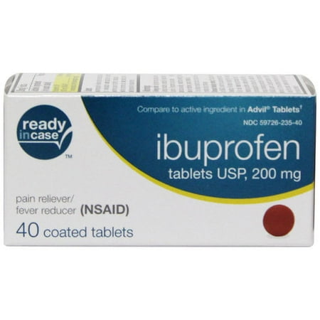 ready in ibuprofen relief fever reducer 200mg 40 count walmart ready in ibuprofen relief fever reducer 200mg 40 count walmart