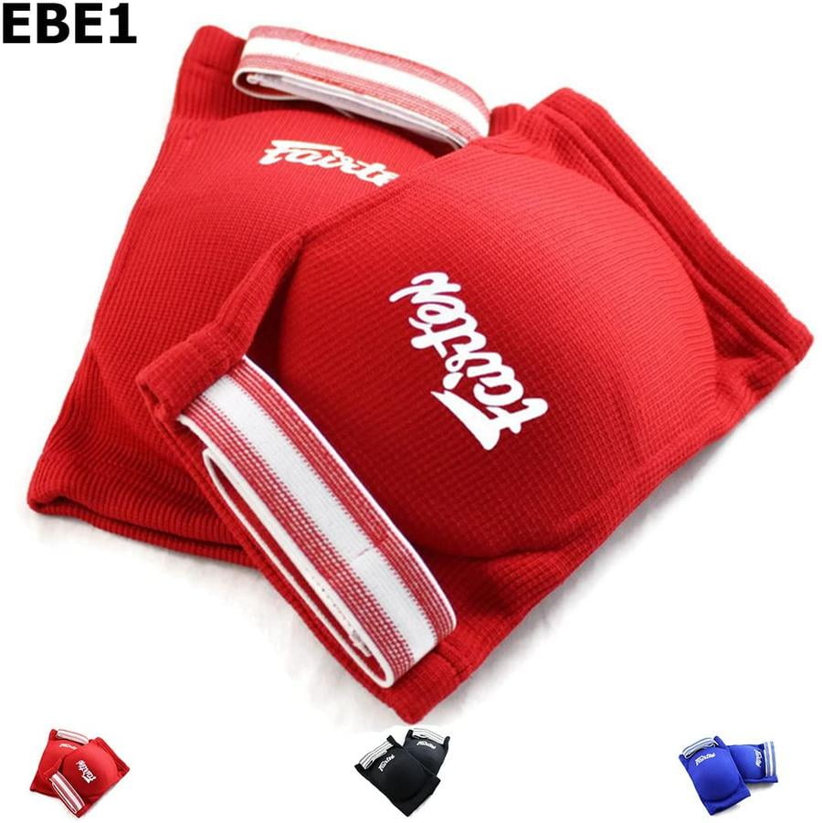 Fairtex Elastic Elbow Pads EBE1 Muay Thai Kick Boxing Protect Soft Fabric 