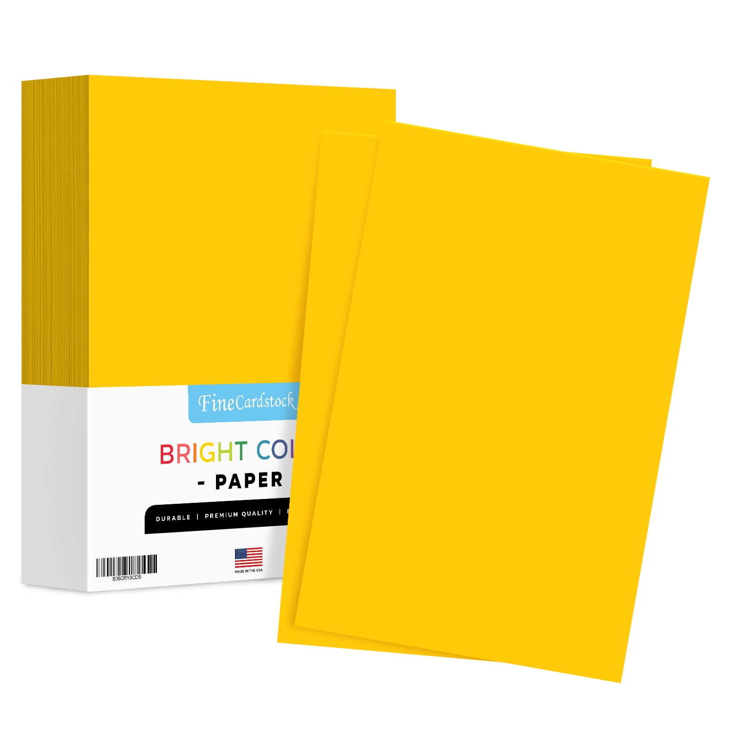 Astrobrights Ledger 65lb Colored Cardstock Tabloid Size 11 x 17 Yellow  Recycled 