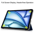 thumbnail image 2 of SaniMore for Apple iPad Air 13 (2024) Case, Auto Sleep/Wake, Rugged PC Case with Tri-Fold Kickstand [Support iPad 1st/3rd Pencil Charging]  Shockproof Protective Case for Women Men, Darkblue, 2 of 8