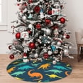 thumbnail image 5 of Sikiie Colorful Dinosaur 30-48 inches {designName} Print Christmas Tree Skirt Snowman Xmas Tree Skirt with Edge Christmas Decorations for Holiday Party36", 5 of 7