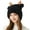 Black, variant on Womens Winter Knit Hat with Cute Reindeer Antlers and Thickened Ear Protection, Fleece Lined Beanie for Cold Weather, Casual Festive Style