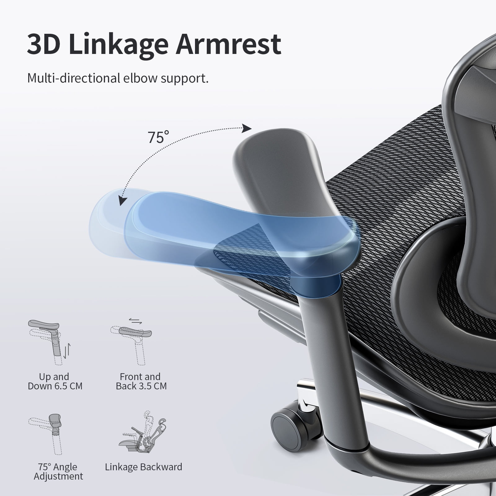 SIHOO Doro-C300 Ergonomic Office Chair-4 Positions Adjustable