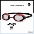 thumbnail image 4 of Dolfino Pro Launch Adult Swim Goggle - Red / Black, 4 of 7