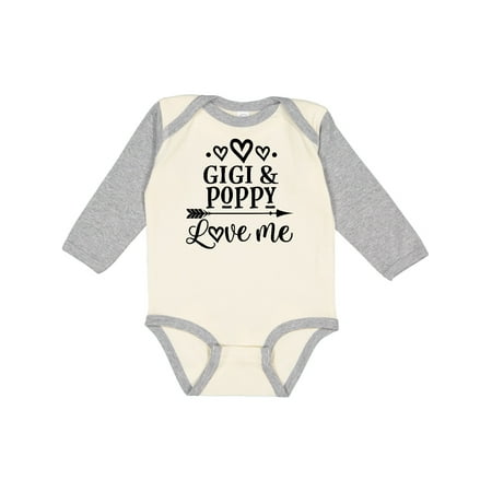 

Inktastic Gigi and Poppy Love Me Gift Baby Girl Long Sleeve Bodysuit