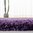 thumbnail image 5 of SAFAVIEH Milan Harlow Solid Plush Shag Area Rug, Purple, 9' x 9' Square, 5 of 13