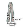 thumbnail image 2 of INSPIRE CHIC Women's Skinny Scarf Polka Dots Neck Wraps Ribbon Hairband Neckerchief Turquoise Cross Grain, 2 of 5