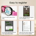 thumbnail image 4 of Smart QR Code Pet ID Personalized Tag Cat Collar, Reflective Nylon with Bell, Secure Breakaway, Comfortable, Durable - Suitable for Adult Cats-Rose&Blue-S, 4 of 6
