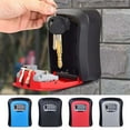 thumbnail image 2 of JingChun Key Lock Box Wall Mounted, 4 Digit Combination Lockbox for Outside House,Key Safe Security Storage Lock Box with Resettable Code for Indoor Outdoor Garage Weatherproof, 2 of 2