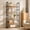 Oak, variant on Kelno 5-Tier Bookshelf 62"x24" Industrial Storage Shelf Free Standing Bookcase Metal Frame Bookcase with Open Storage Shelves,Black
