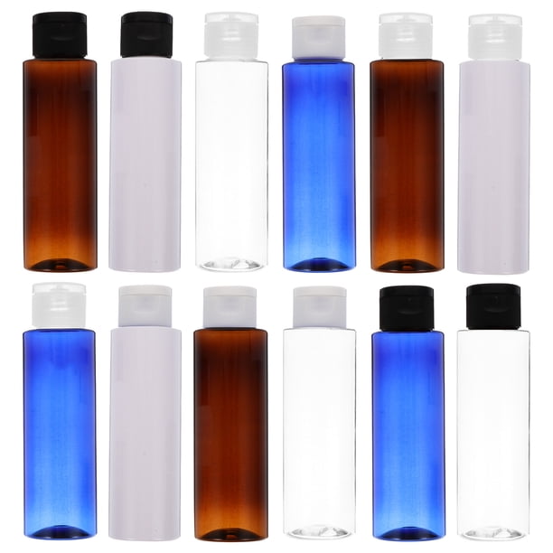1 set 12pcs 100ml botellas vacías loción de viaje contenedores de crema dispensador de crema