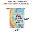 thumbnail image 7 of America Forever Pet Memorial House Flag - Paw Prints On My Heart, Lost Pet Cat Dog Bereavement Remembrance - Double Sided Seasonal Yard Outdoor Decorative Flag - 28" x 40", 7 of 7
