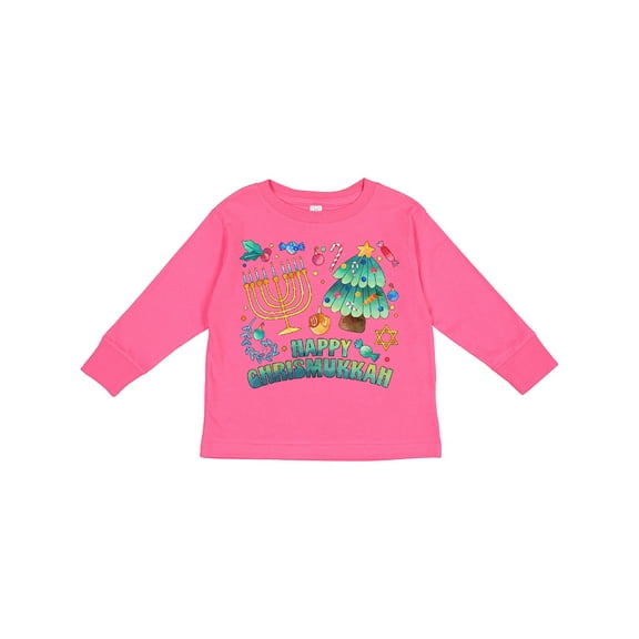 Inktastic Happy Chrismukkah Boys or Girls Long Sleeve Toddler T-Shirt