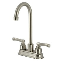 Kingston Brass KB8498FL Royale Two-Handle 2-Hole Deck Mount Bar Faucet in Brushed Nickel