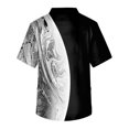 thumbnail image 3 of Men's Short Sleeve V Neck Print Chest Pocket Carer Top M, 3 of 3