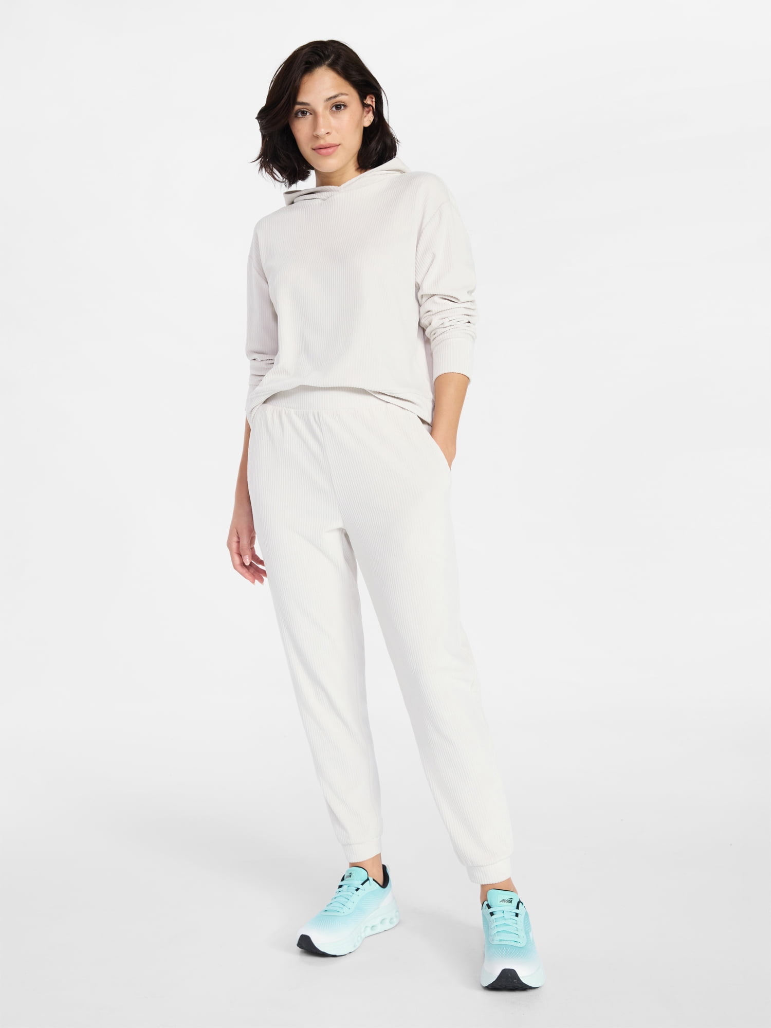 Avia Women's Ribbed Velour Jogger Pants, Sizes XS-XXXL