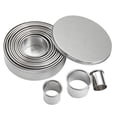 thumbnail image 2 of Cqxid Moule à Gâteau à Moins de 10$ 12 Pcs Cercle de Cuisson en Acier avec Poignée Ronde en Acier Inoxydable, 2 of 5