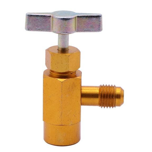 OUNONA Air Conditioner Can Valve Can Tap Golden Brass 1Set