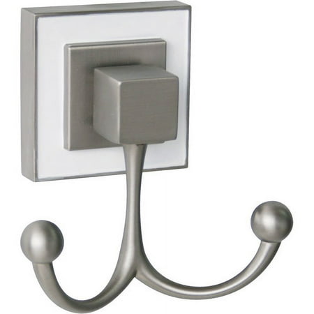 Fusion Double Towel Hook, Brushed Nickel