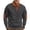 Dark Gray, variant on Mens Slim Fit Contrast Collar Elbow Patch Smooth Quarter Zip Casual Top Black L