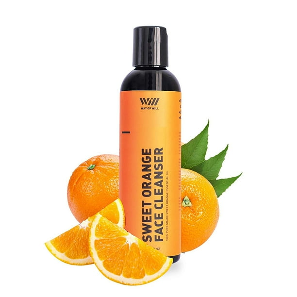 Sweet Orange Face Cleanser, Moisturizing Face Wash for Women and Men, Gentle Face Cleanser with