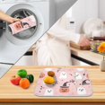 thumbnail image 3 of Yayeee Dish Drying Mat for Kitchen Counter 16" x 18" Microfiber Super Absorbent Coffee Decorative Pad, Pink Halloween Ghosts, 3 of 9