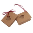 thumbnail image 2 of 50pcs Tag Kraft Paper Tag with Red Rope Hollow Heart Shape Lable for Wedding Birthday Decoration, 2 of 8