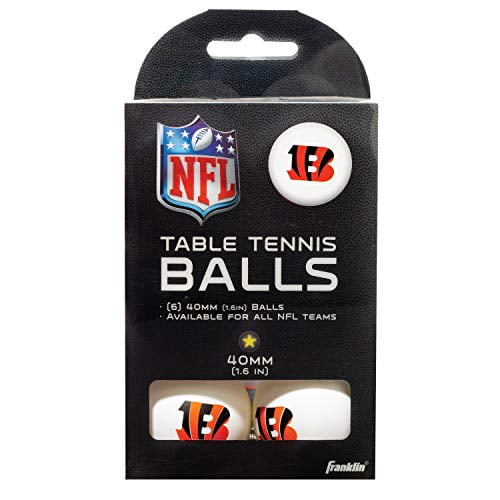 Pelotas de tenis de mesa Franklin Sports Cincinnati Bengals,