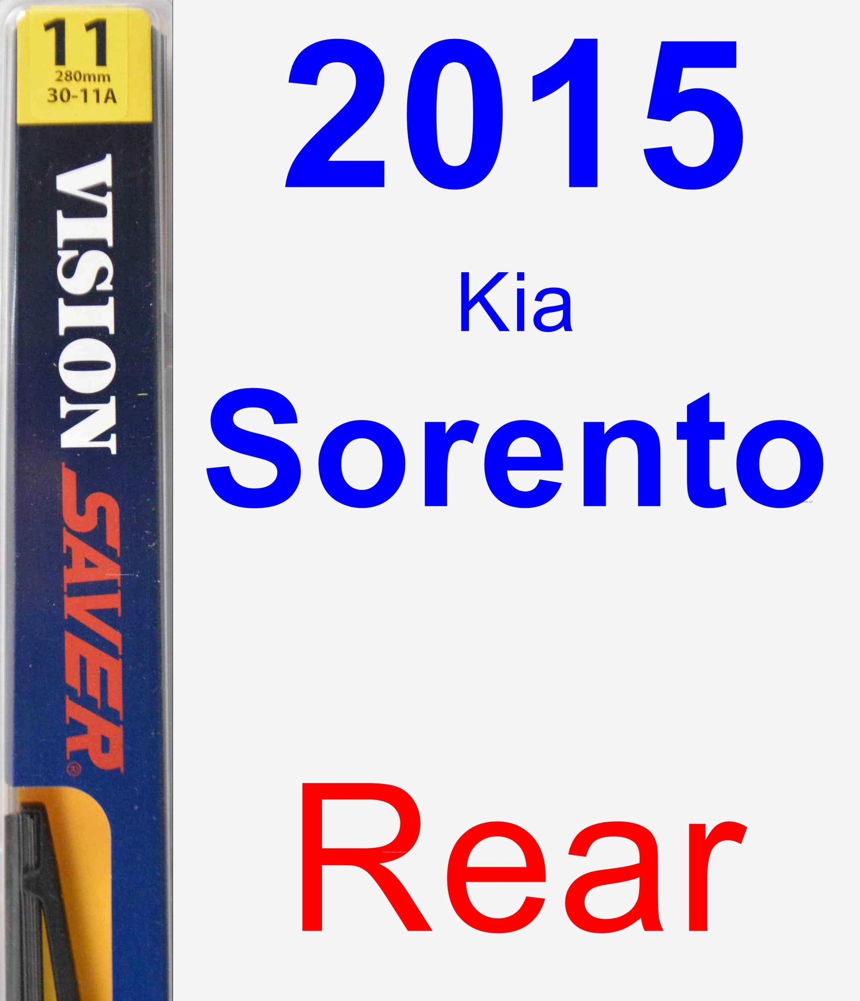 2015 Kia Sorento Rear Wiper Blade Rear