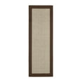 thumbnail image 2 of (2 pack) Mainstays Farmhouse Faux Sisal Olefin Brown Border Indoor Hallway Runner Rug, 2'x6', 2 of 10