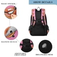 thumbnail image 4 of FORMRS Unisex School Backpack 17" Student Travel Bag with Laptop Compartment, Pink Doughnuts, 4 of 7
