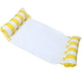 thumbnail image 4 of 1Pack Pool Float, Water Hammock Lounger 4-in-1 Multi-Purpose with Air Pump, Comfortable Inflatable Pool Floats Hammock for Vacation and Rest (Yellow), 4 of 5