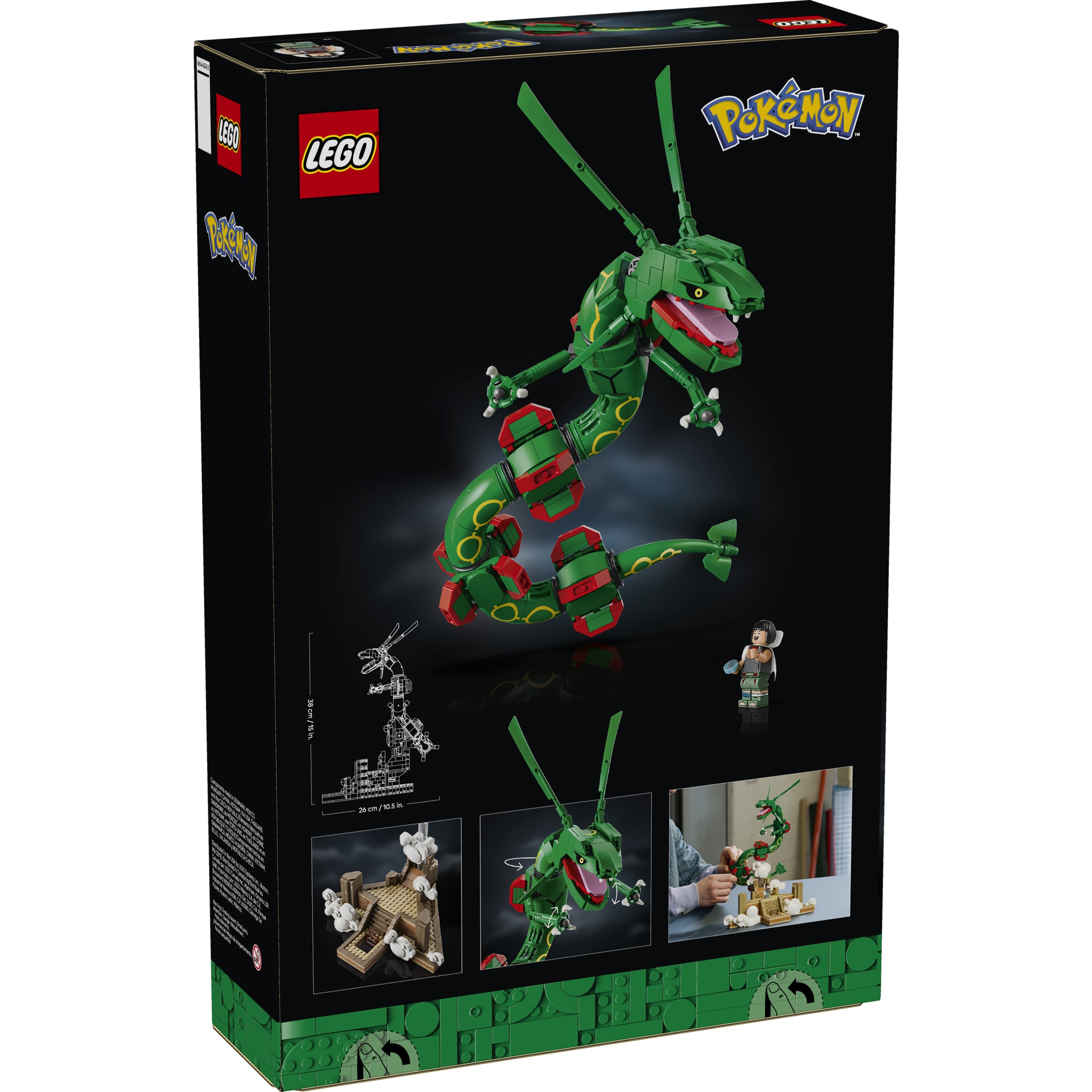 LEGO Pokémon Rayquaza - Set de Construcción Coleccionable para Adultos, Mayores de 18 Años - Figura de Pokémon Articulada para Exhibir - Decoración para Escritorio, Estante u Oficina en Casa - Regalo para Hombres y Mujeres - 72168 5