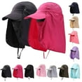 thumbnail image 3 of NOKIO Sun Hats for Men Women Outdoor Sun Hat Fishing Hiking Caps With Face Neck Cover UPF 50+ Outdoor Sportswear Accessories Summer UV Protection Hat with Neck Flap, 3 of 4