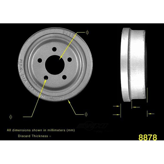 BENDIX PDR0182 Bendix Brake Drum Fits select: 1968-1969 PLYMOUTH SATTELITE, 1970-1974 DODGE CHALLENGER