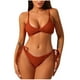 thumbnail image 1 of Traje de baño para mujer, bikini de tirantes sin espalda de color liso para mujer, trajes de baño para mujer, conjuntos de bikini para mujer, trajes de baño de bikini para mujer, 1 of 3