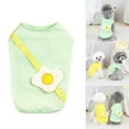 thumbnail image 2 of CICRKHB Dog Clothes Summer Thin Pet Clothing Cat Puppy Summer Pet Clothes Poached Egg Vest Clothes Pet Supplies Green, 2 of 9