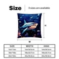 thumbnail image 5 of Starry Shark Covers Pillows Set of 2 with Unique Patterns, Throw Pillow Inserts for Bed or Couch, Available in 16x16, 18x18, 20x20 Inches for Any Occasion, 5 of 6