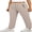 08-C-Dark Khaki, variant on Women's Quick Dry Stretch Athletic Pants Breathable Comfy Hiking Pants with Zipper Pockets Khaki L